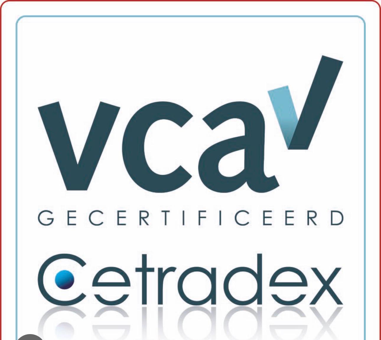 VCA gecertificeerd certificaat